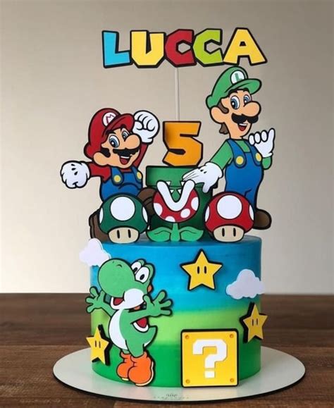 Super Mario Cake Topper Svg