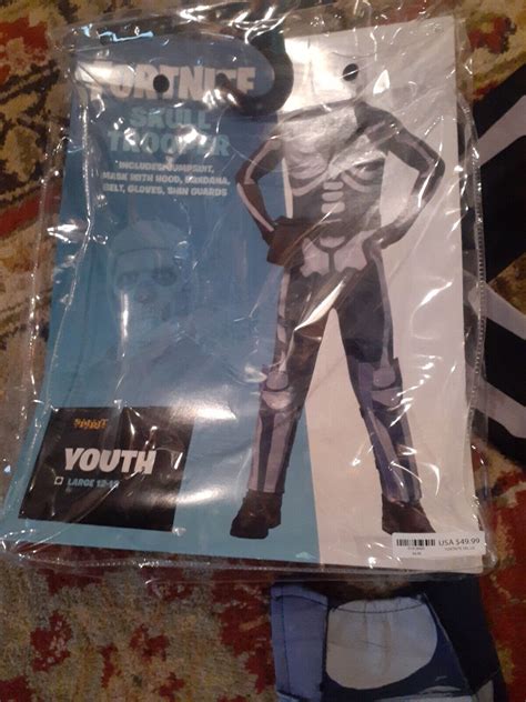 Fortnite Skull Trooper Costume Spirit Halloween Size … - Gem