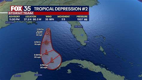 Tropical Depression 2 forms in the Gulf of Mexico on first day of 2023 hurricane season