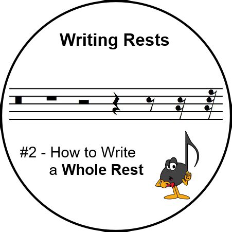 Writing Rests #2 - Whole Rest - Ultimate Music Theory