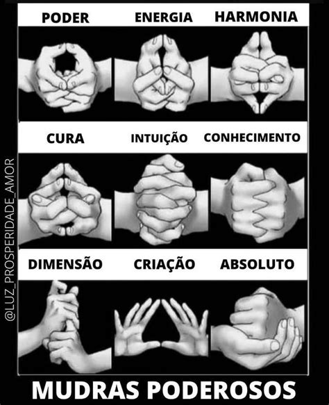 Luz_Prosperidade_Amor no Instagram: “No Yoga, os mudras são usados em conjunto com os pranayamas ...