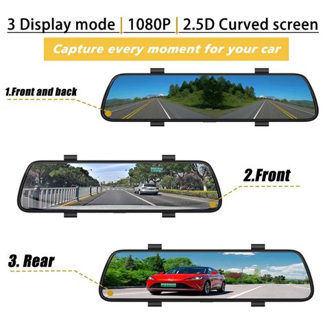 1080P-Mirror-Camera-with-Reversing-Rear-View-Camera-Car-Recorder-Mirror ...