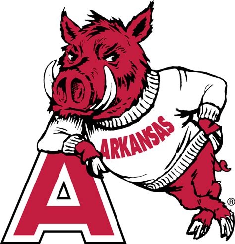 arkansas football 2000s | Arkansas Razorbacks Primary Logo (1951) - Hog ...