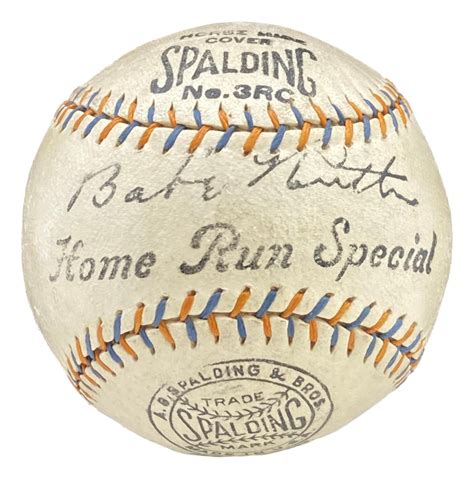 Babe Ruth Signed Commemorative Baseball (PSA) | Pristine Auction