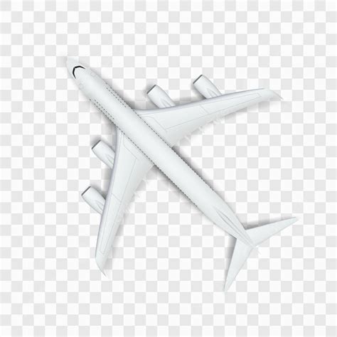 Pesawat Besar Putih Abstrak Pada Airbus Turbin Pesawat Belakang Transparan Vektor, Pesawat ...