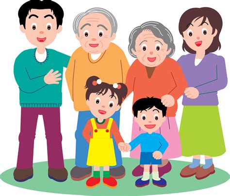 Pin by Людмила on картинки детям | Family cartoon, Flashcards for kids, Happy grandparents day