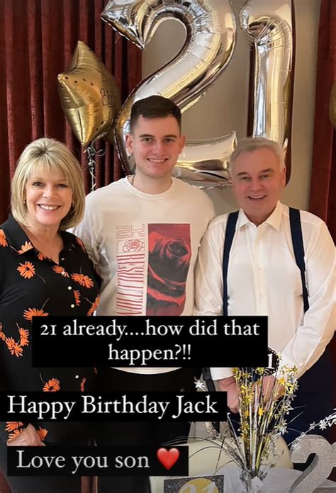 Eamonn Holmes and Ruth Langsford pose with son Jack in rare snap for 21st birthday - RSVP Live