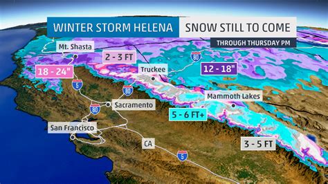 California Got Pounded With Snow & There's More On The Way | Up To 24 ...