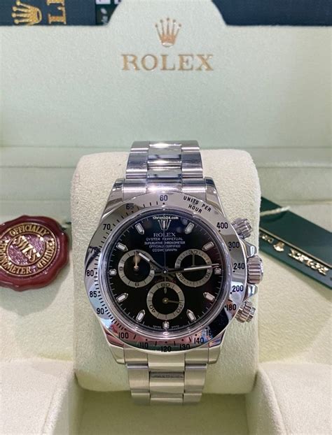 Rolex Daytona Stainless Steel Black Dial for $26,700 for sale from a ...