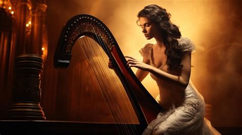 Premium AI Image | Harp player during a classical concert music