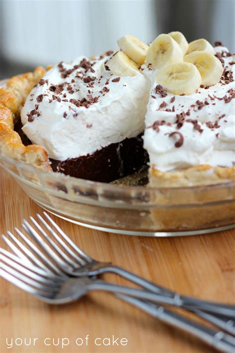 Chocolate Banana Cream Pie - Your Cup of Cake