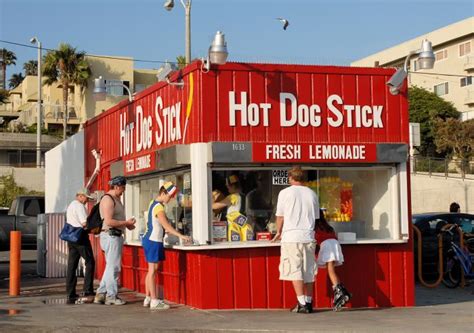 Hot Dog on a Stick (the original location) - Santa Monica, California