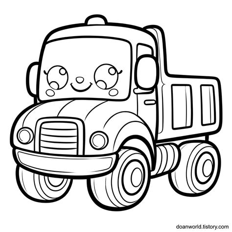 트럭 색칠공부 도안 / 트럭 운송업의 경제적 영향