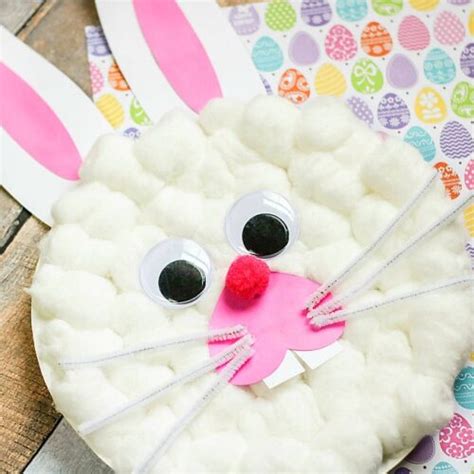 Super Cute Bunny Rabbit Paper Plate Craft For Kids - Sunshine Whispers