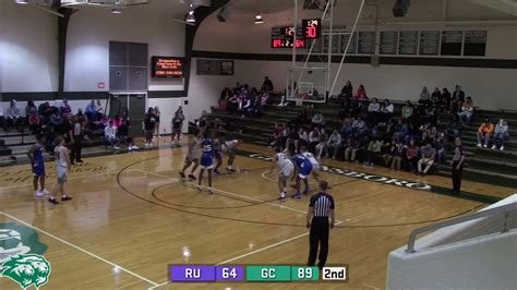 Men's Basketball: Greensboro College vs. Regent University - YouTube