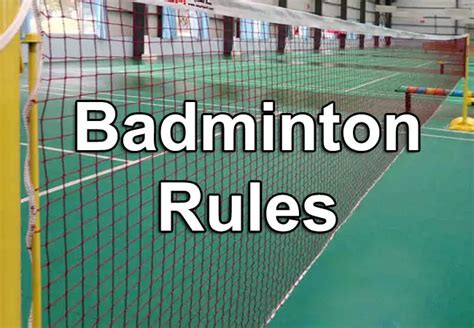 Badminton Rules Image - Goimages E