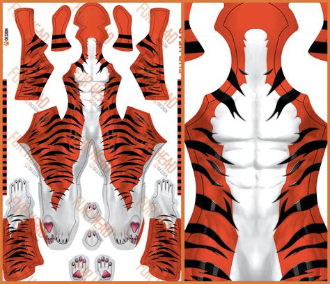 Tiger Pattern - Fur Head Design