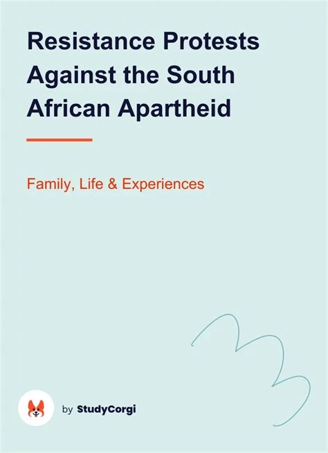 Resistance Protests Against the South African Apartheid | Free Essay ...