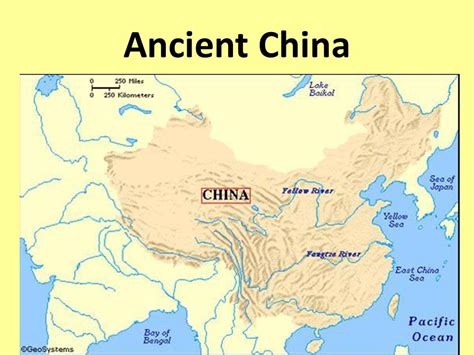 Ancient China River Map