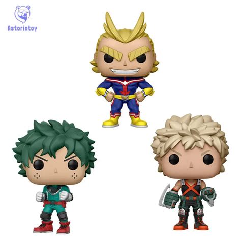 NEW 10cm my hero academia Deku Katsuki All might action figure big ...