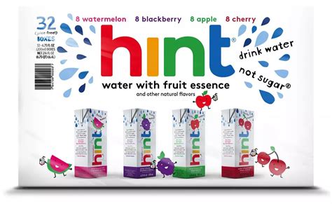 Hint Fruit Flavored Water For Kids, Variety Pack, 32 x 6.75 oz — Goisco.com