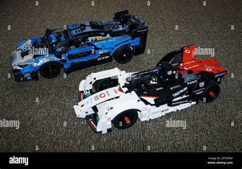 Lego Technic McLaren Senna GTR™ And Formula E® Porsche 99X Electric Stock Photo - Alamy