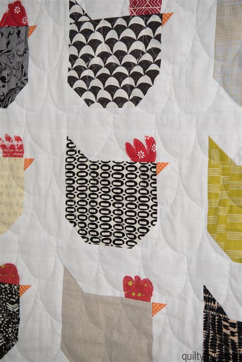 The Chicken Quilt - link to free tutorial - Quilty Love