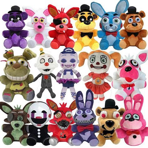 Cinco Noites No Freddy FNAF Horror Game Kid Plush Dolls Plushie Brinquedo De Presente | Shopee ...