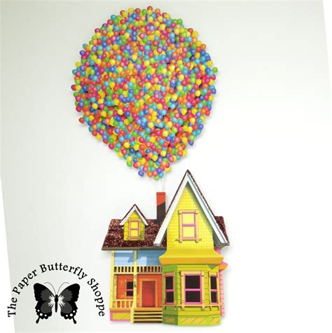 Up house with balloons House with balloons from the Pixar | Etsy