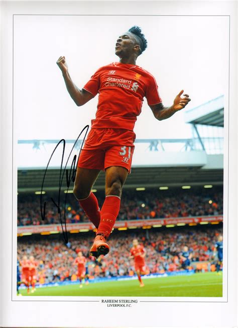 Signed Raheem Sterling Liverpool Photo