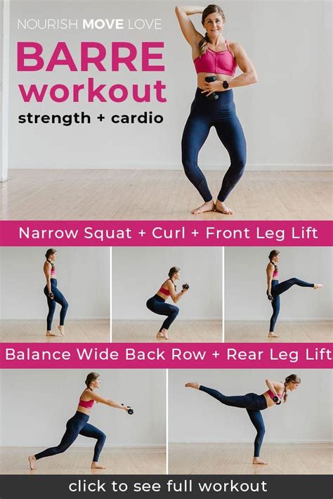 15-Minute Barre Workout: Cardio Barre At Home | barre | barre workout ...