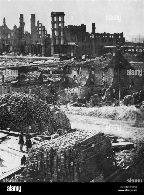 The Great Chicago Fire Aftermath, 1871 Stock Photo - Alamy