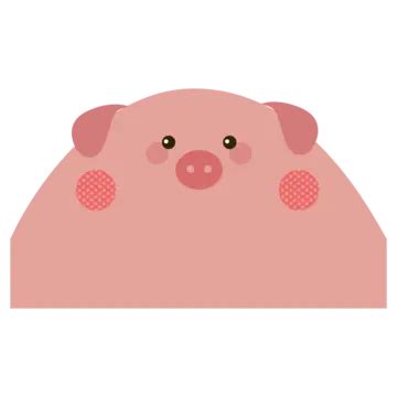 Cute Cartoon Pig Pink And Tender Vector, Pink, Cartoon Pig, Cartoon PNG and Vector with ...
