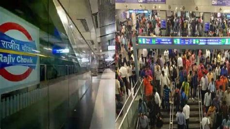 Delhi Metro to near Rajiv Chowk Metro station go out gate on New Yr's Eve; Test timings right ...