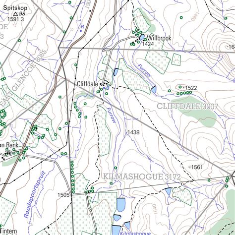 2929BB ESTCOURT Map by Chief Directorate: National Geo-spatial Information | Avenza Maps