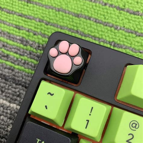 Personalized Mechanical Keyboard Keycaps Silicone Soft Simulation Cat ...