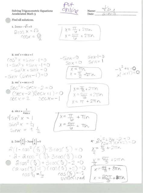 Simplifying Trig Identities Worksheet — db-excel.com