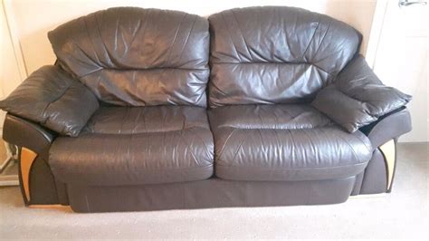 Dfs leather 2 & 3 seater sofa | in Idle, West Yorkshire | Gumtree