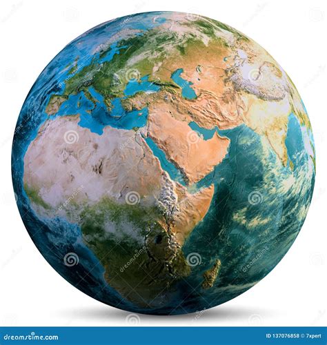 Planet Earth continents stock illustration. Illustration of shadow ...