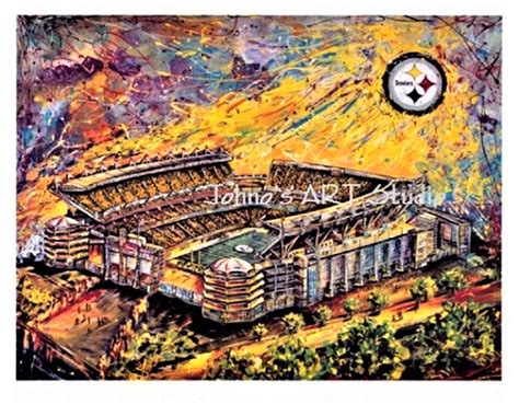 Heinz Field Pittsburgh Steelers Wall Art Man Cave Art - Etsy