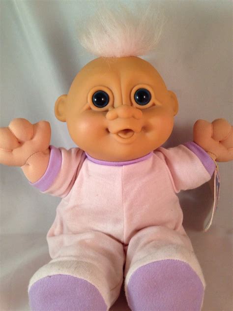 Vintage Russ Troll Doll Pookie plush baby troll 1990s Kids Toy