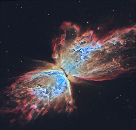 Butterfly Nebula NGC seen from the Hubble space telescope Its wingspan covers over light-years ...