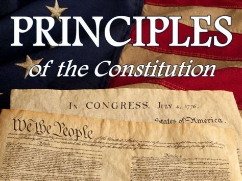 Principles of the Constitution