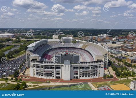 Aerial Views of Ohio Stadium on the Campus of Ohio State University ...