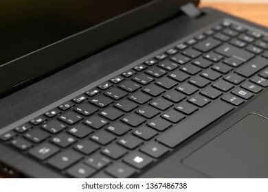 Laptop Keyboard Black Keyboard Keyboard Close Stock Photo 1367486738 ...