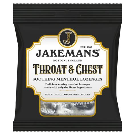 Jakemans Throat & Chest Soothing Menthol Lozenges 73g | Bestway Wholesale