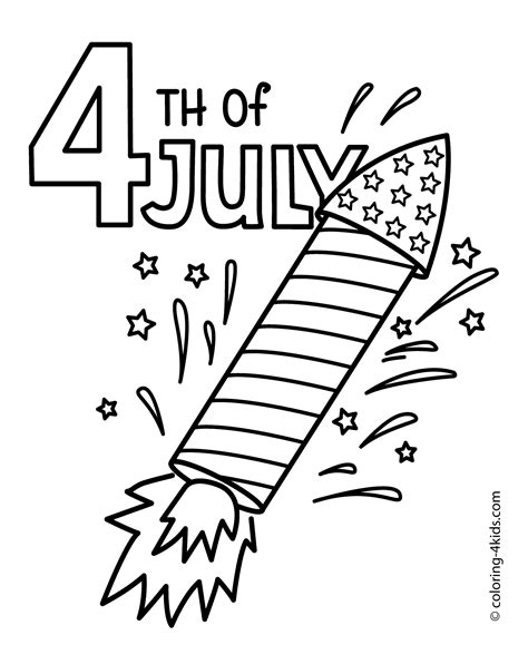 Independence day coloring pages to download and print for free