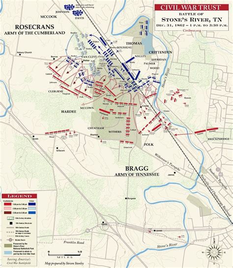 The Battle of Stones River: December 31, 1862 - 1:00-3:30 pm (With images) | Civil war history ...