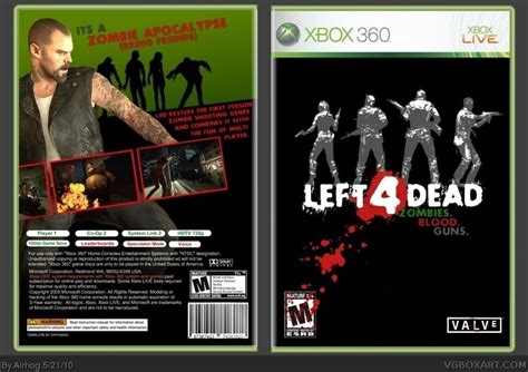 Left 4 Dead Xbox 360 Box Art Cover by Airhog