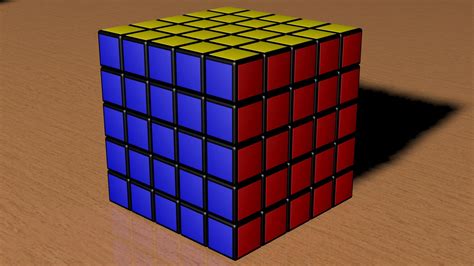 5x5 Rubiks Cube - 3D Model by Knight1341